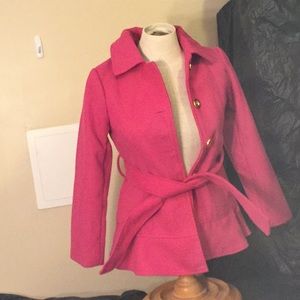 A pink pea coat